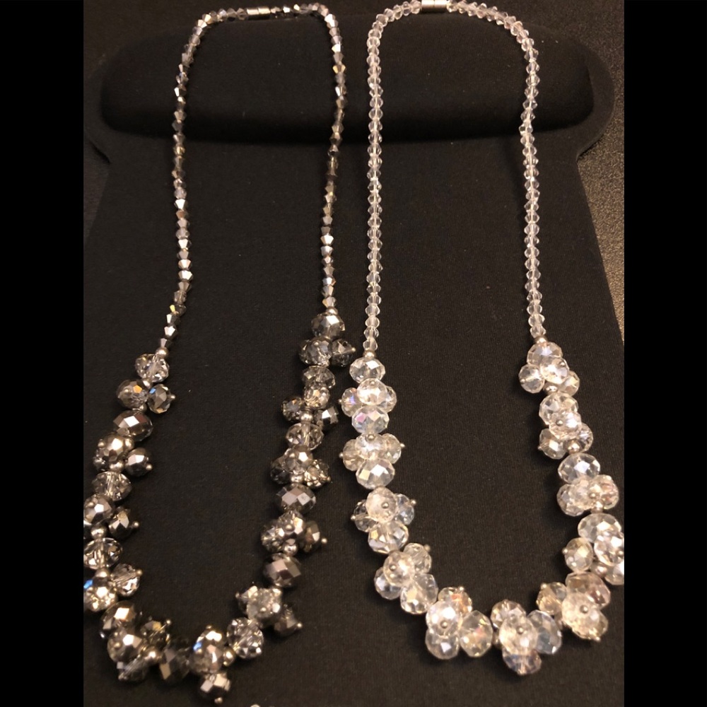 Multi-Clustered Beaded Necklaces w/Magnetic Close